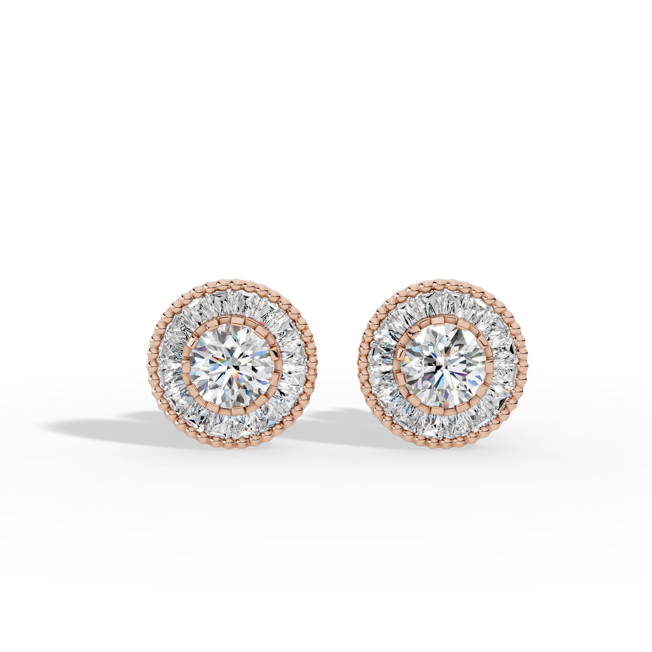 Celestial Halo Stud Earrings