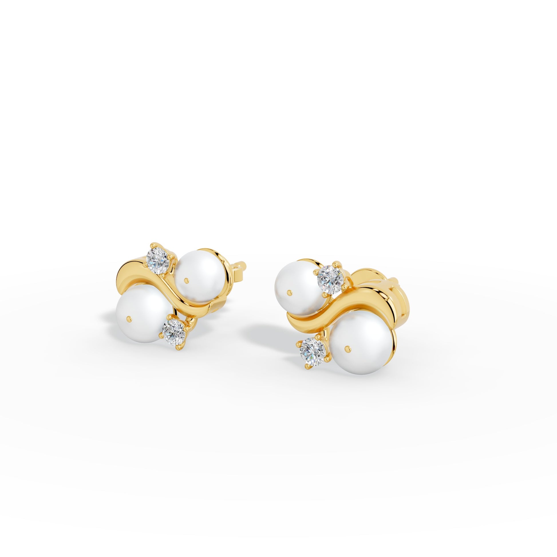 Pearl Éclat Stud Earrings