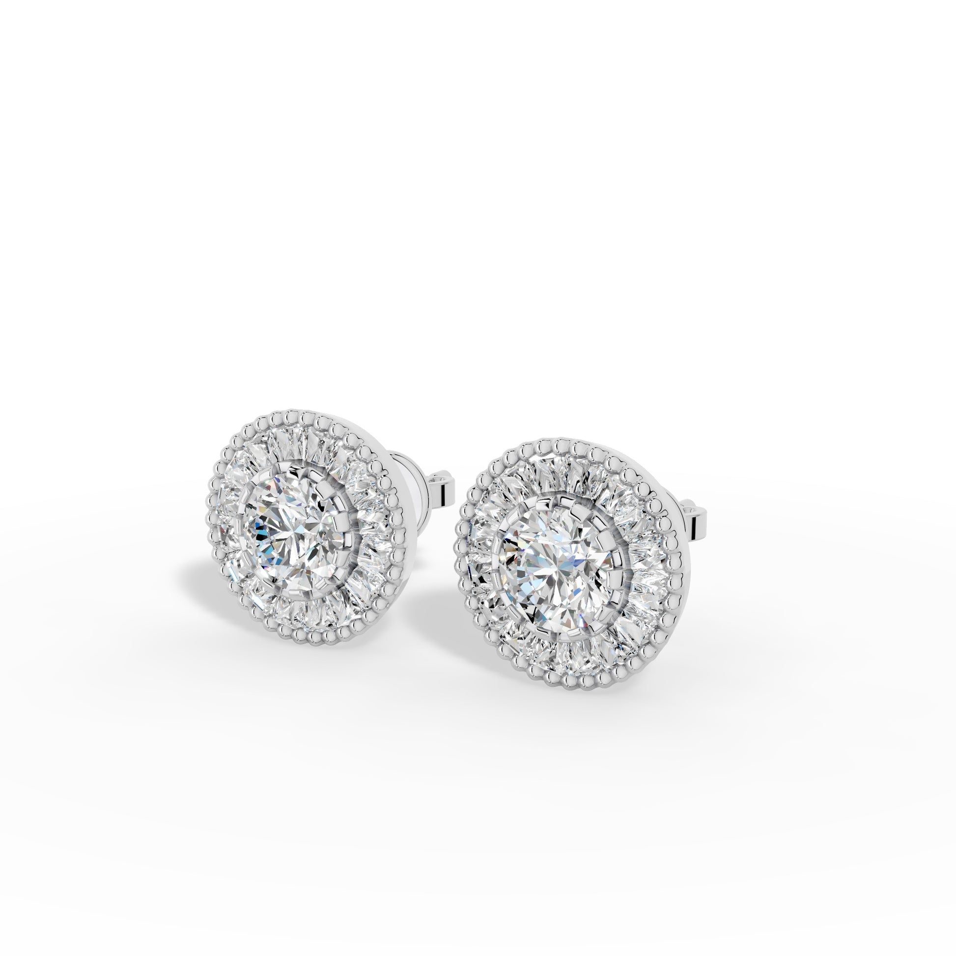 Celestial Halo Stud Earrings