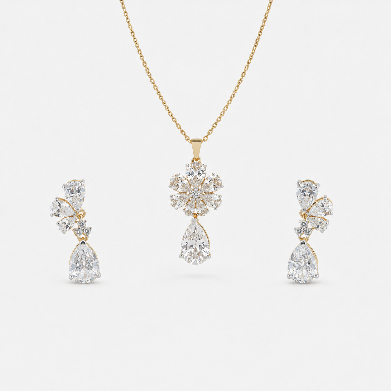 Moonlit Bloom Pendant Set