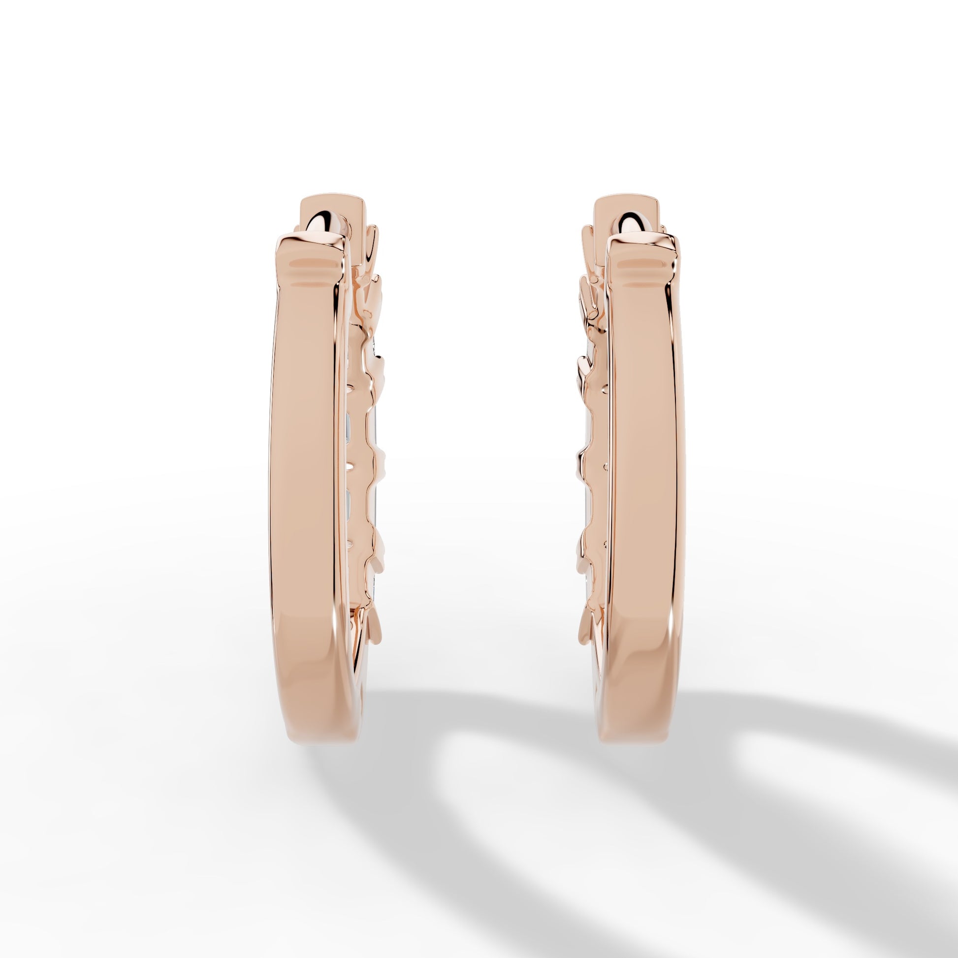 Celeste Emerald Hoop Earrings