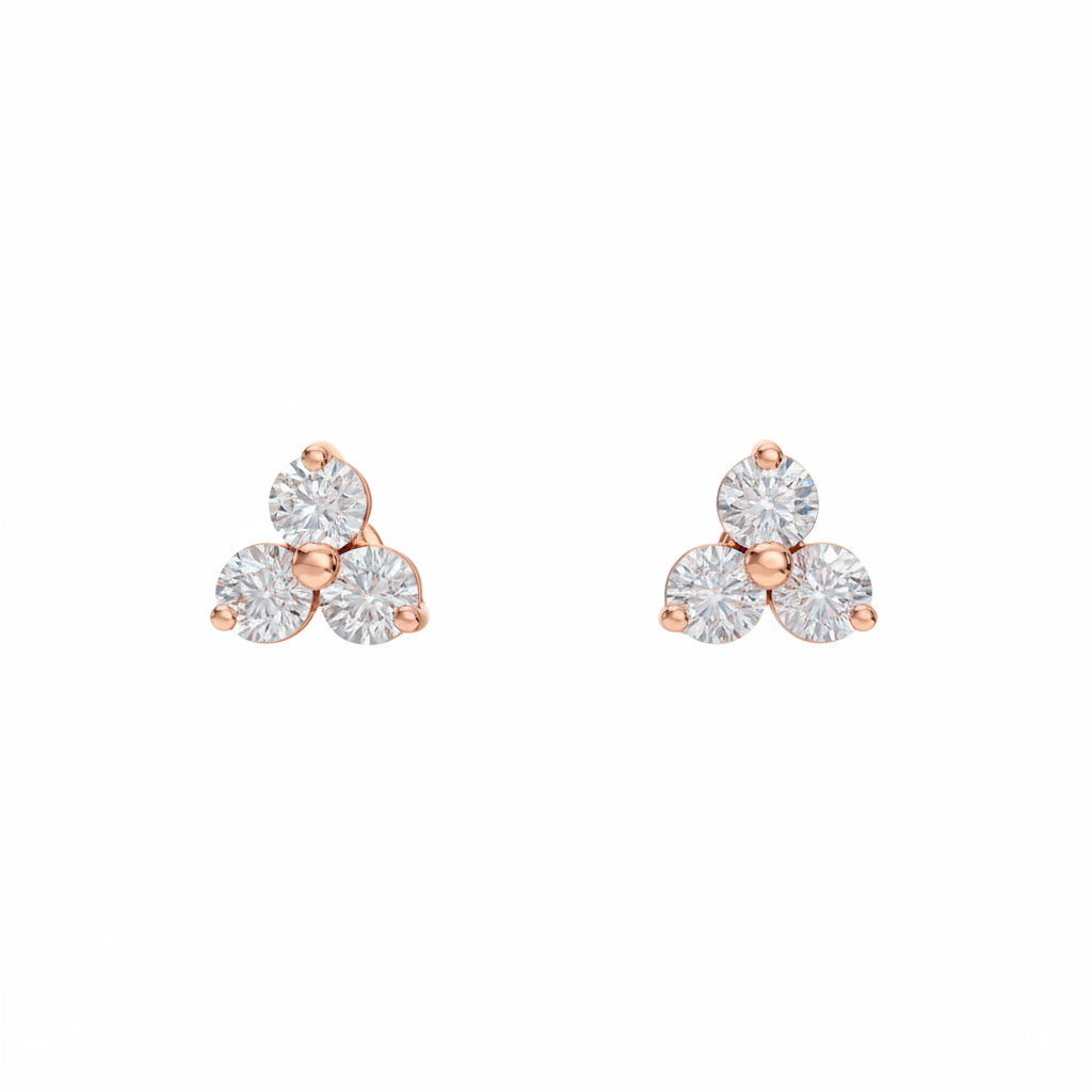Tri Stud Earrings
