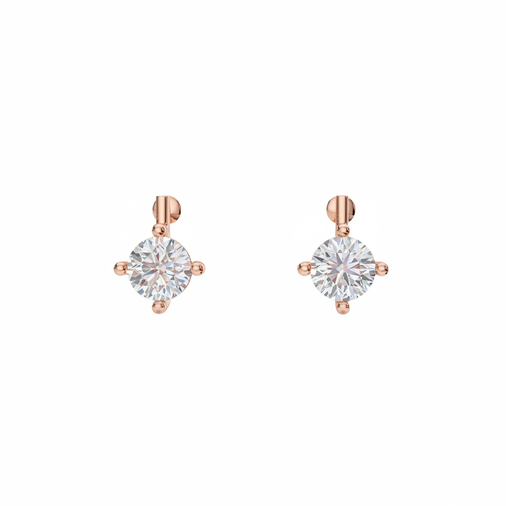 Minimal Hoop Stud Earrings