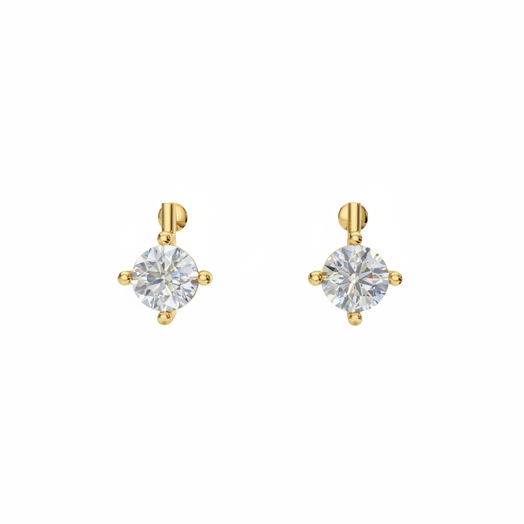 Minimal Hoop Stud Earrings