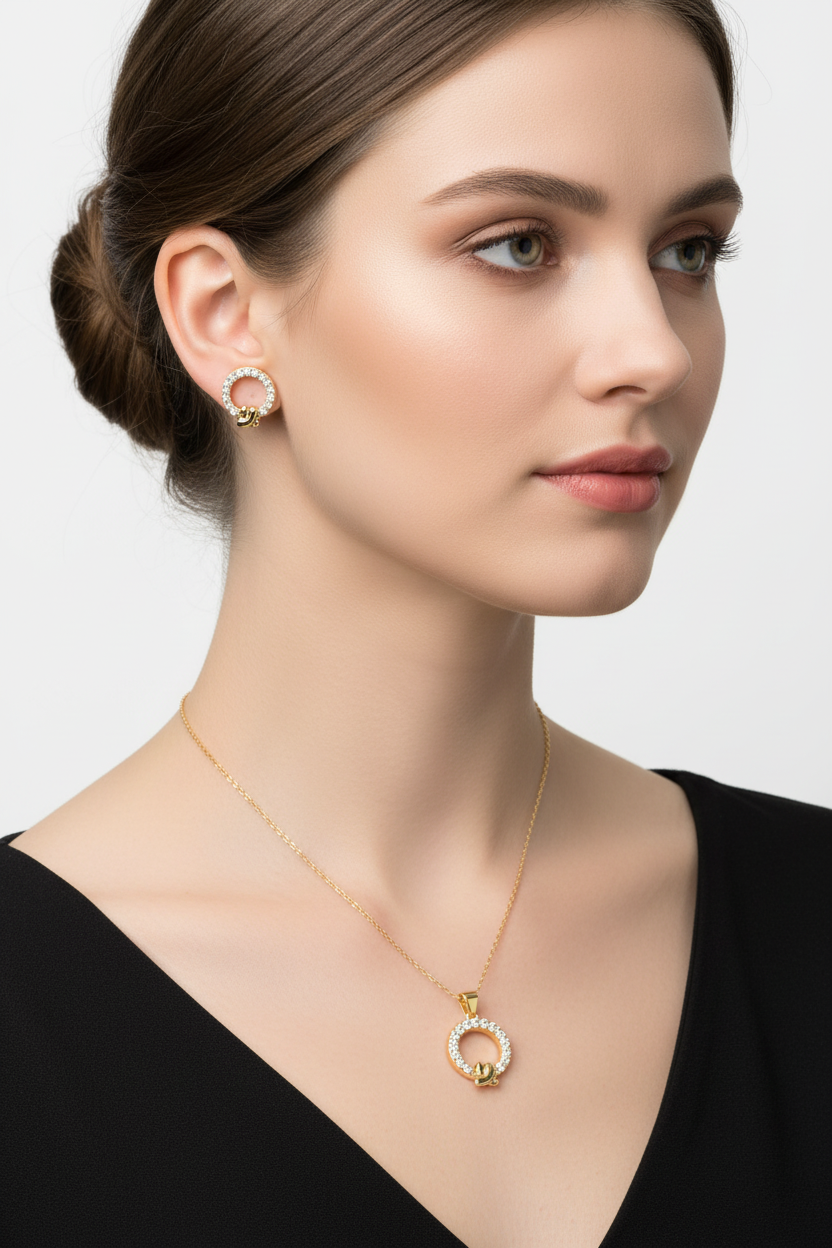 Auric Knot Pendant Set