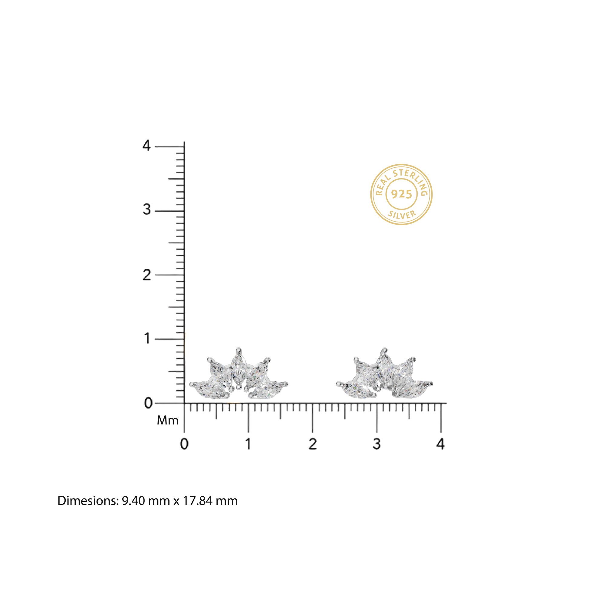 Flora Halo Diamond Earrings