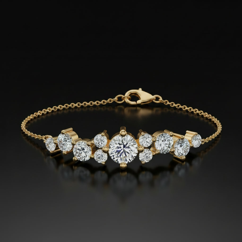 Round Cluster Bracelet