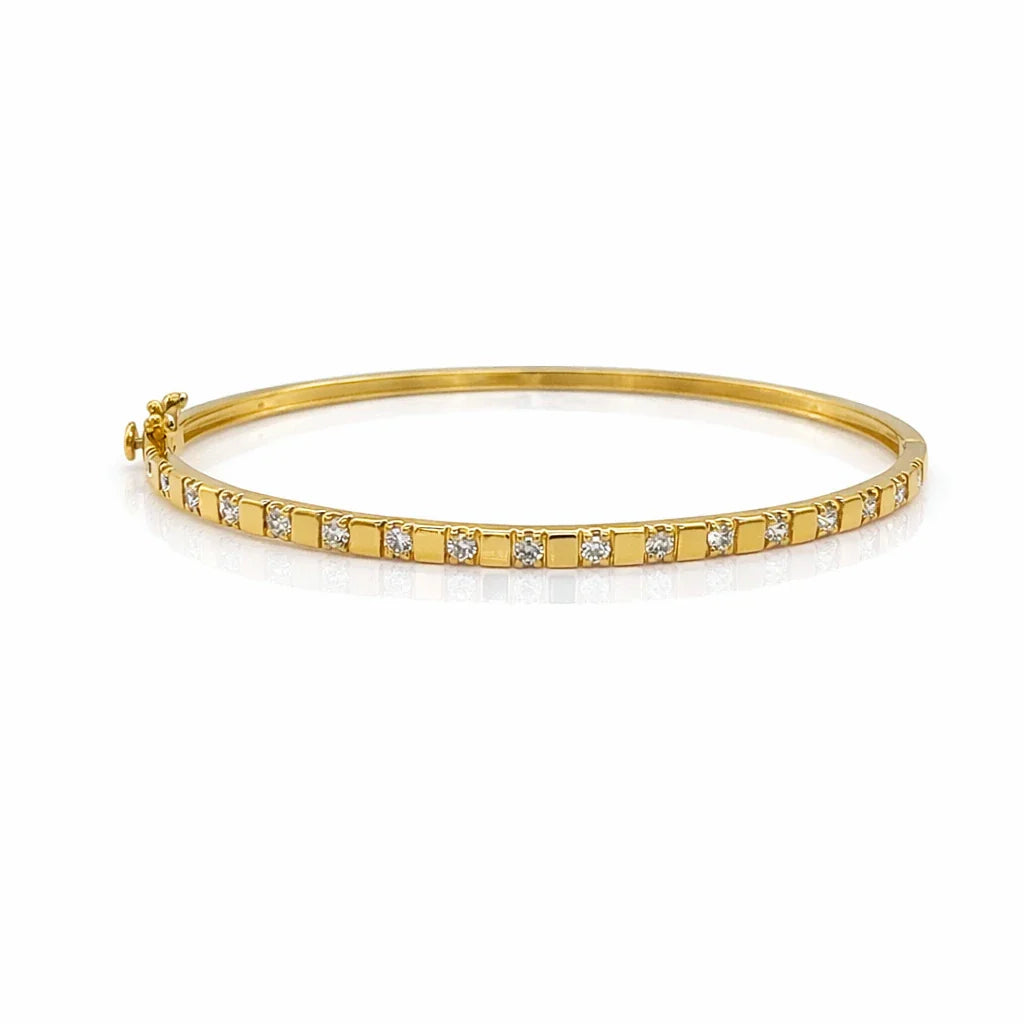 Luna Grid Bangle Bracelet