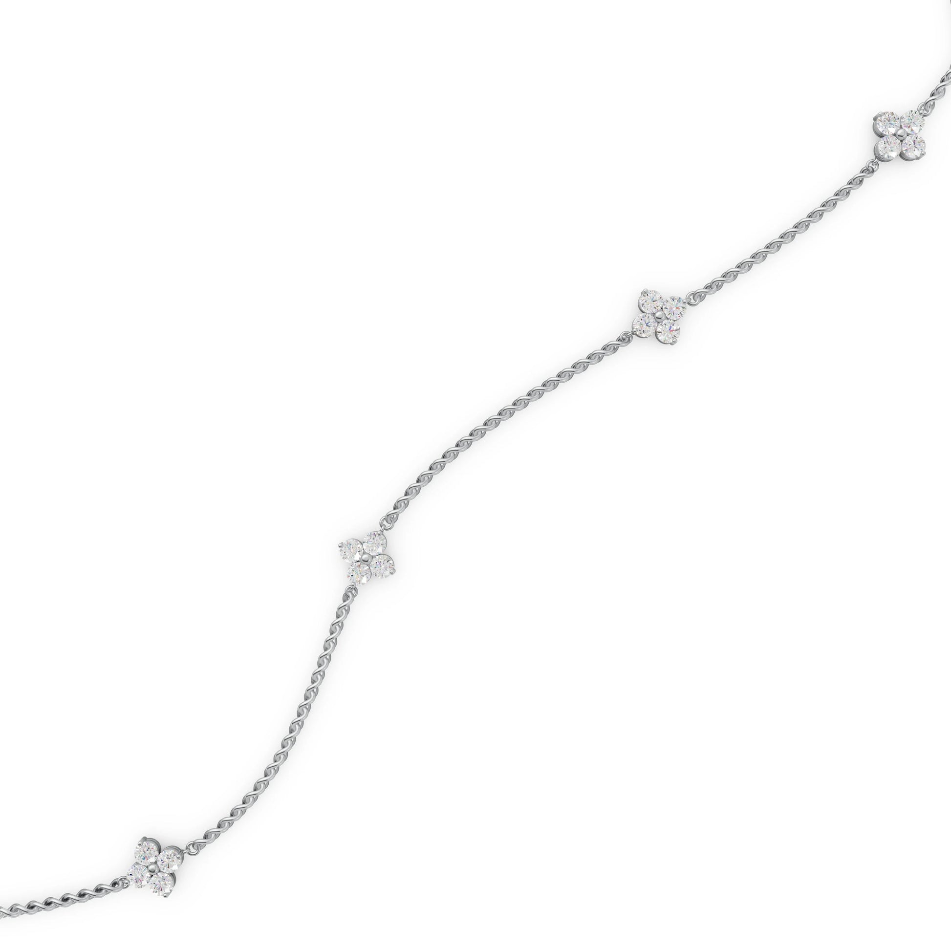 Petal Pavé Station Bracelet
