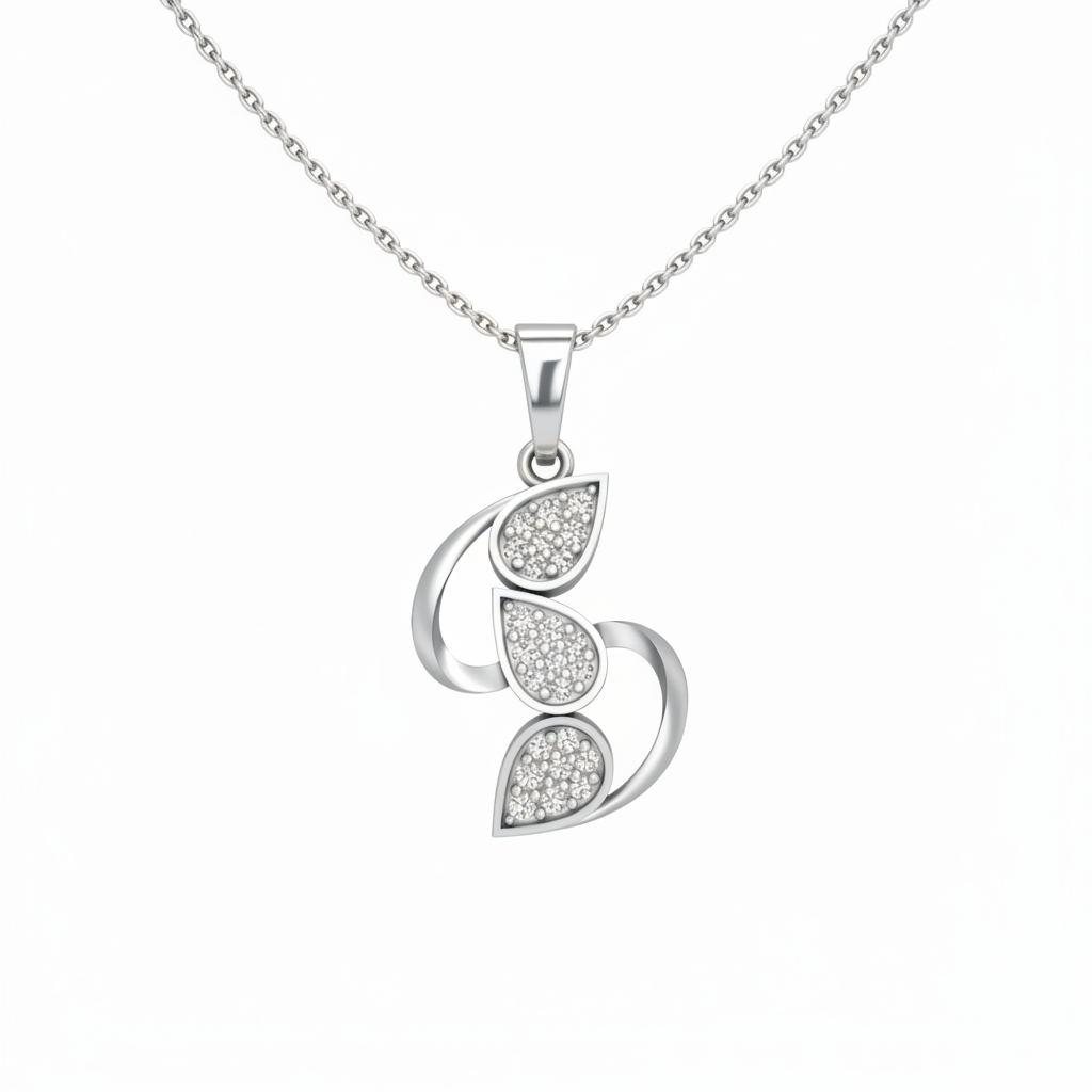 Aurelia Leaf Twist Pendant