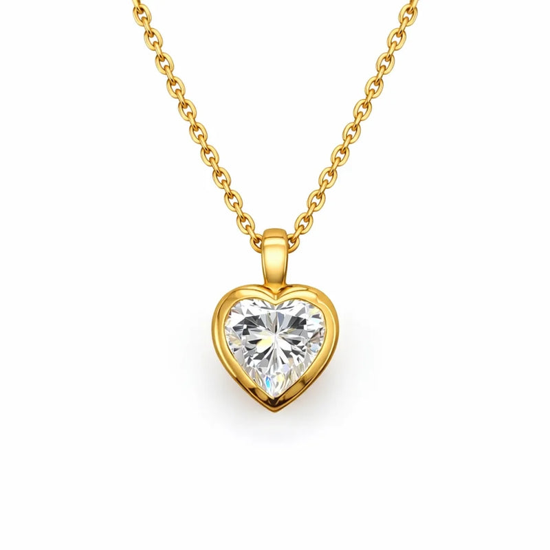 Heart Bezelle Pendant
