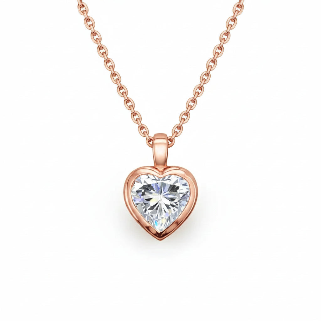 Heart Bezelle Pendant