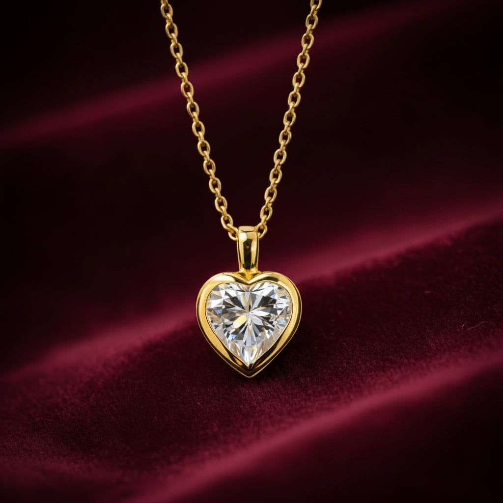 Heart Bezelle Pendant