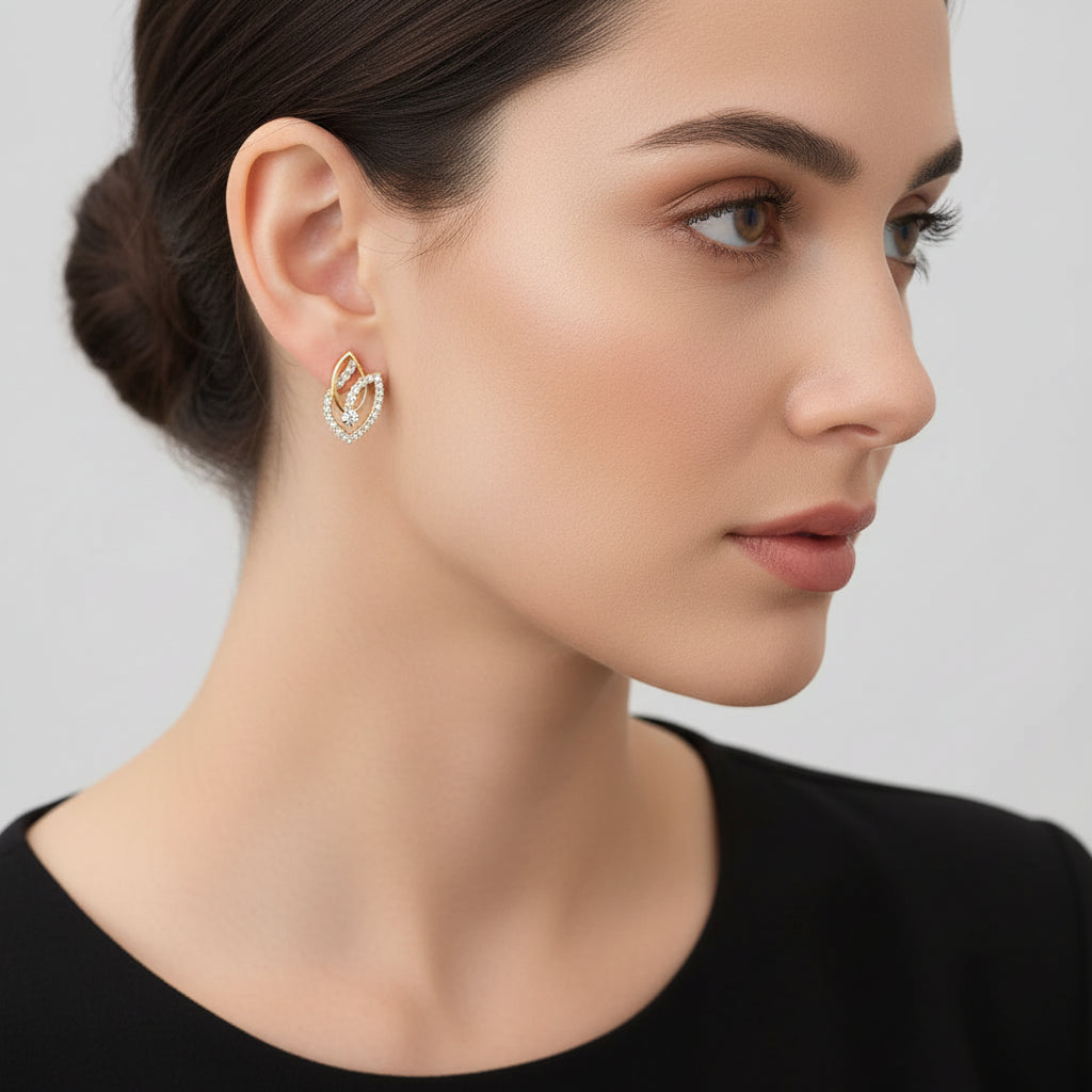 Lush Petal Dangles Earrrings