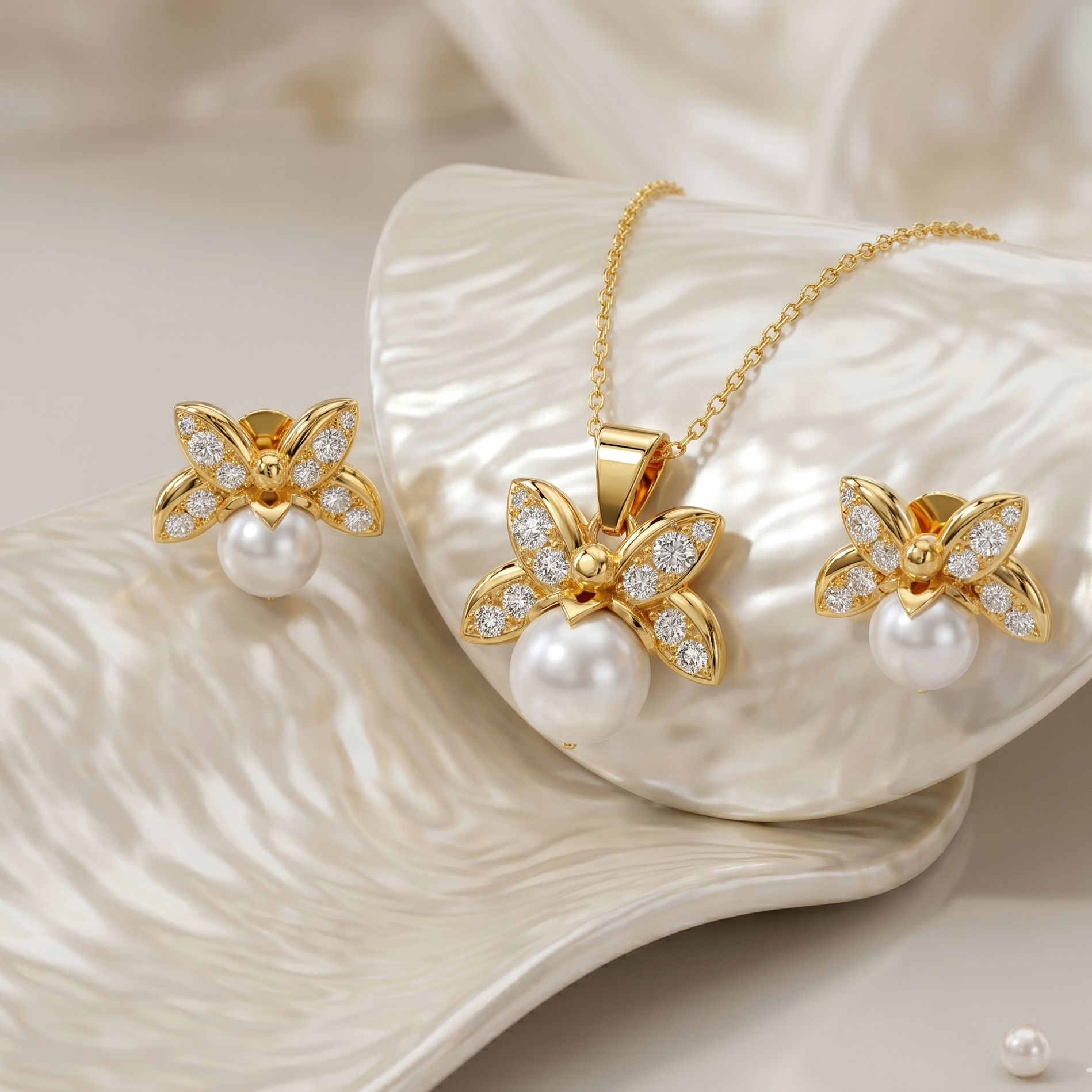 Lunaria Pearl Pendant