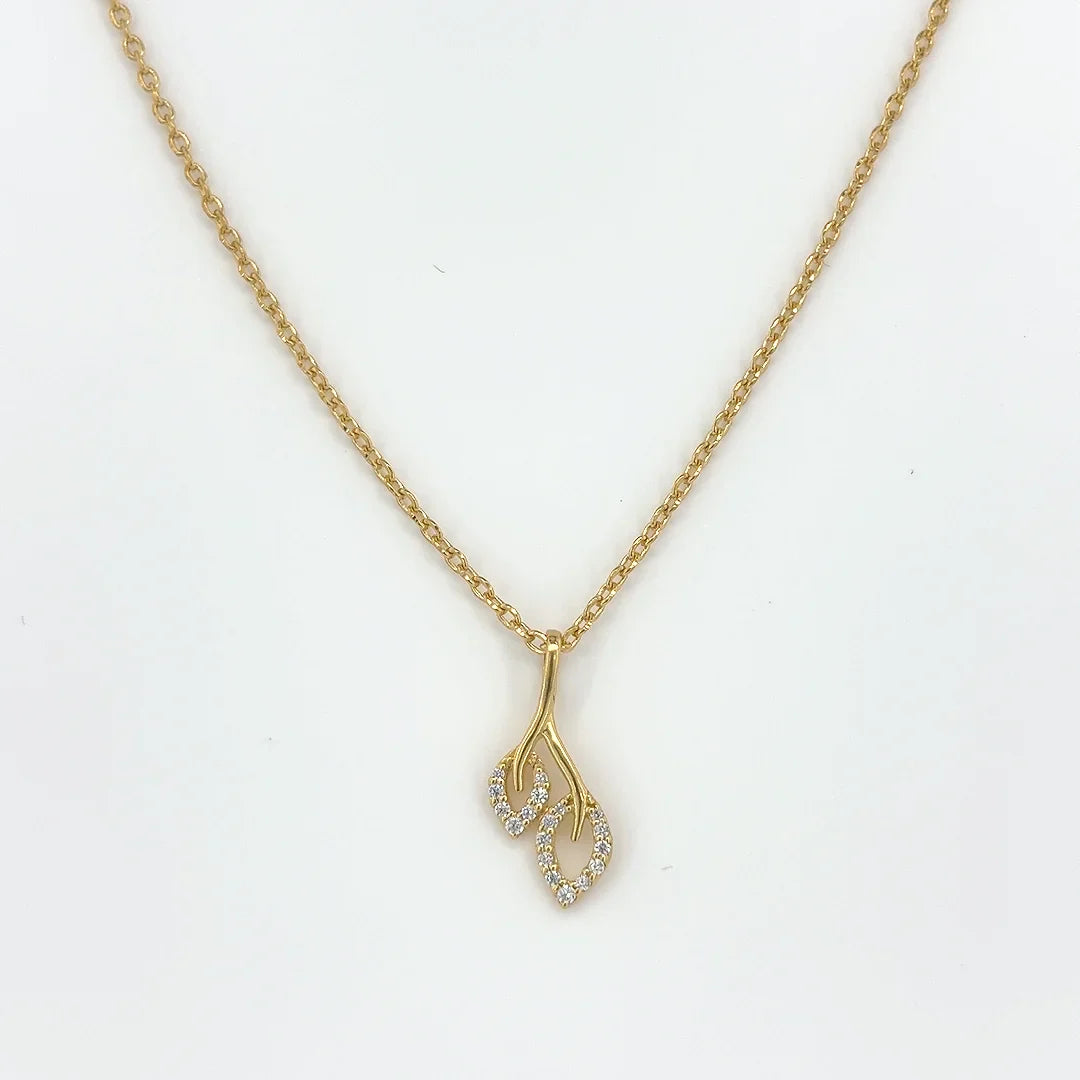 Twin Leaf Mini Pendant