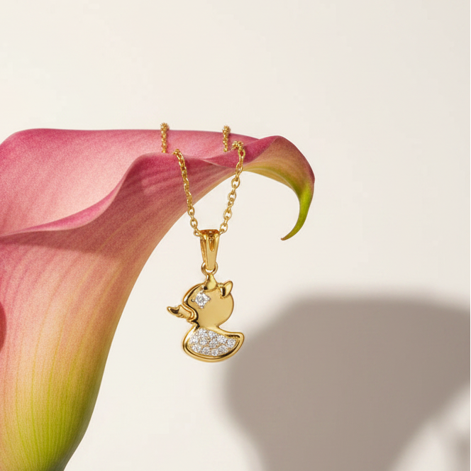 Duckling Charm Pendant