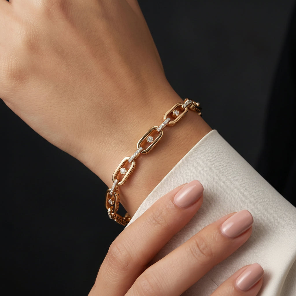Luxe Link Diamond Bracelet