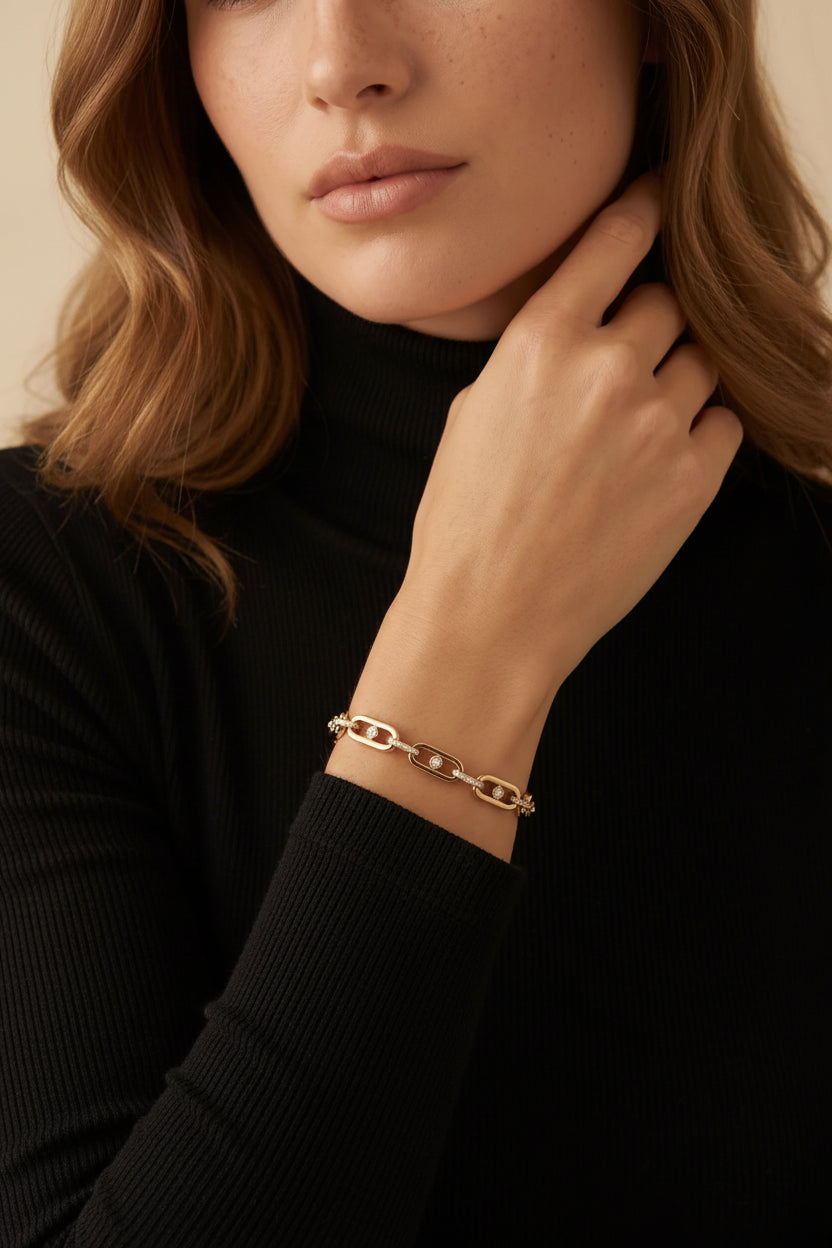 Luxe Link Diamond Bracelet