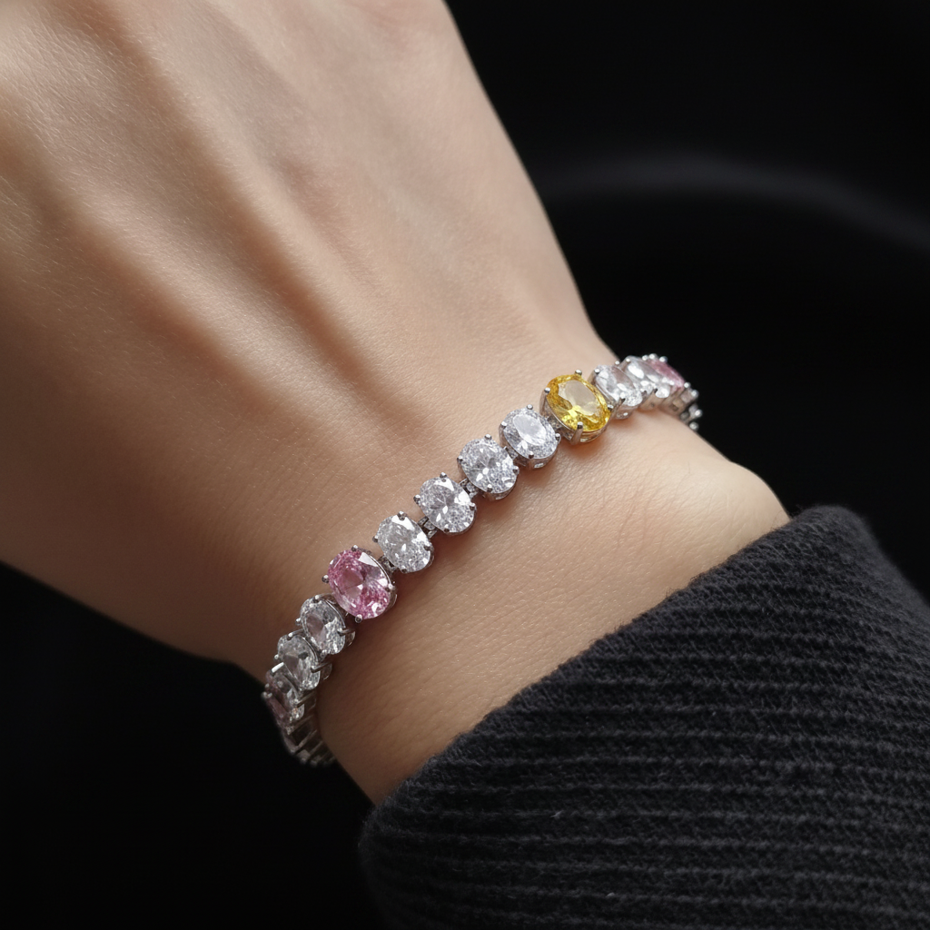 Blush & Soleil Tennis Bracelet