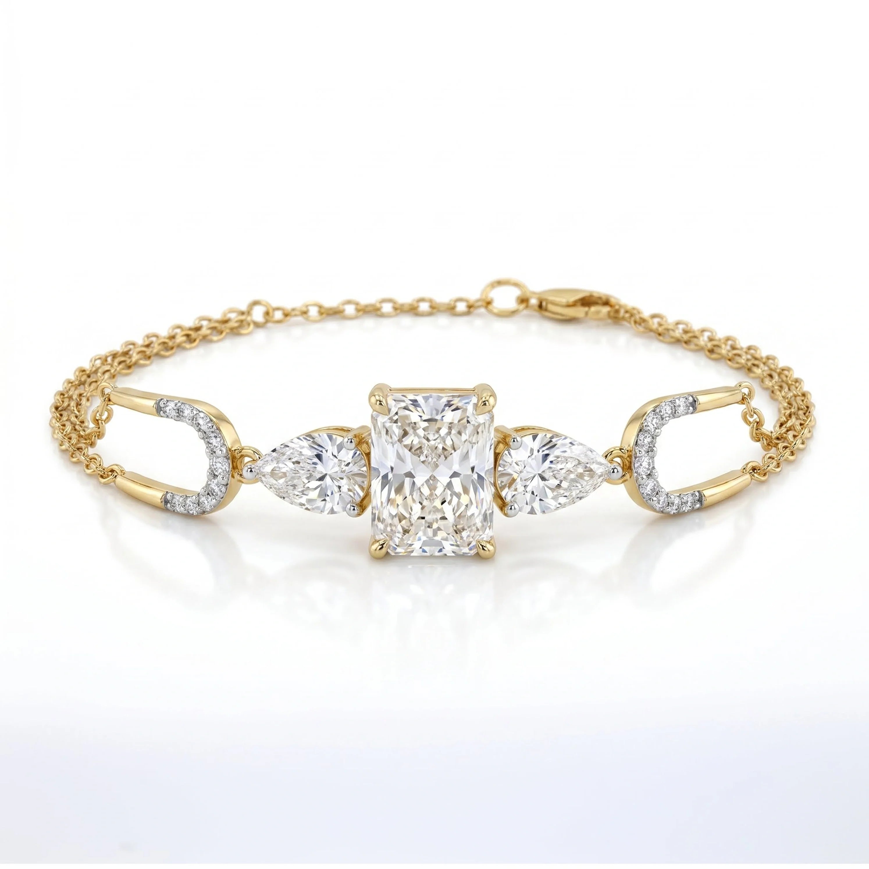 Radiant Pear Trinity Bracelet