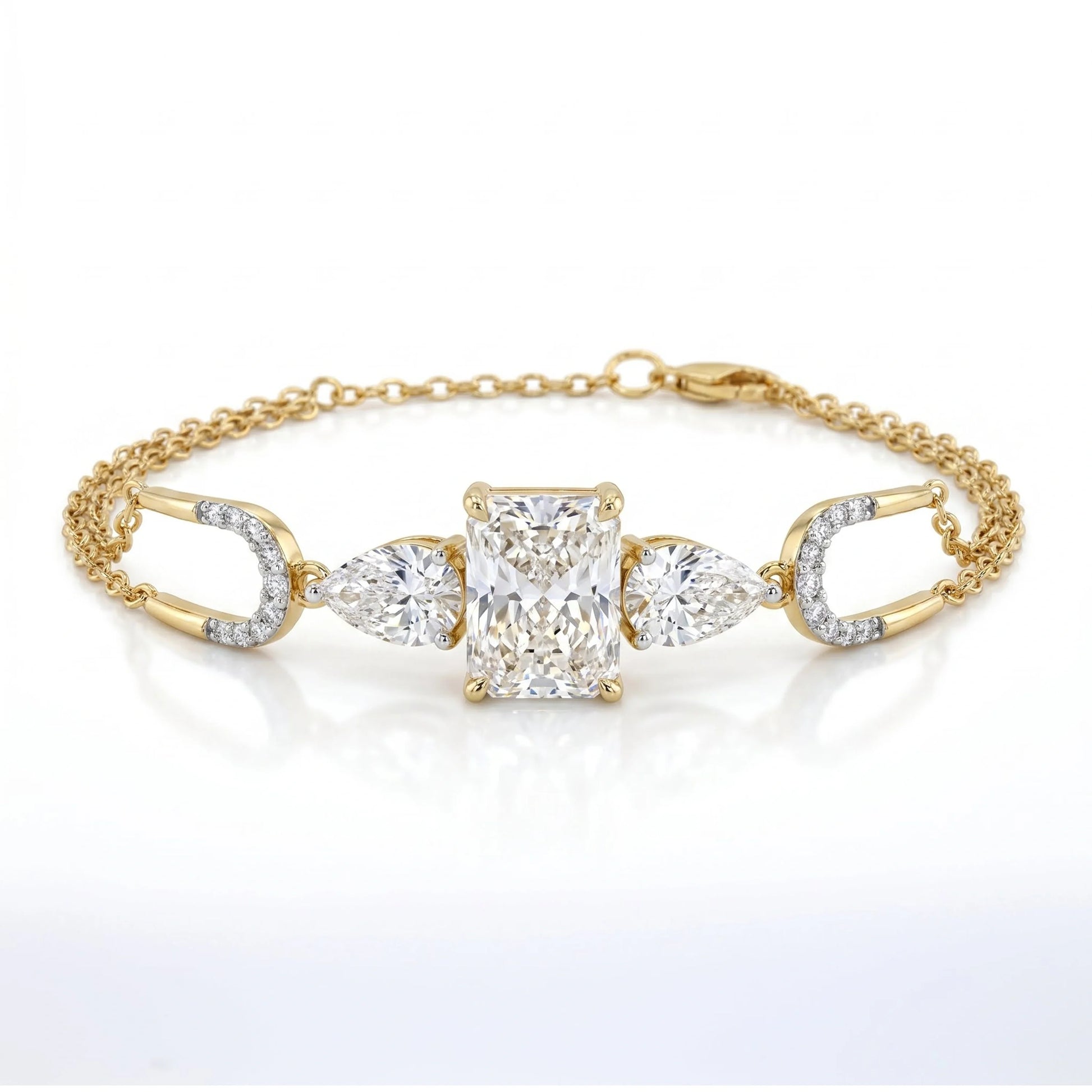 Radiant Pear Trinity Bracelet