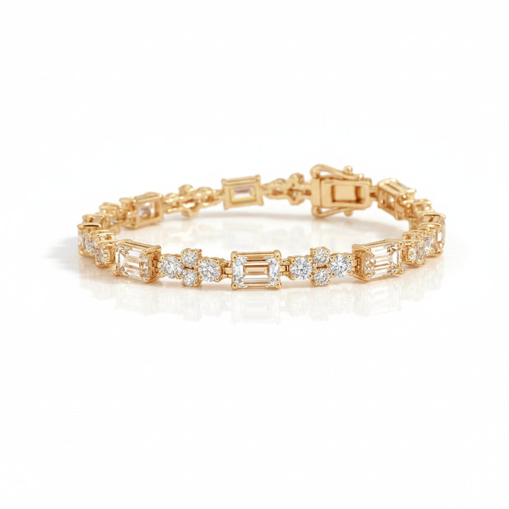 Emerald Spark Tennis Bracelet