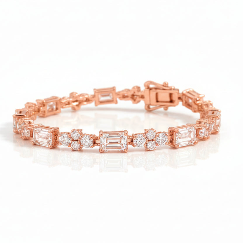 Emerald Spark Tennis Bracelet