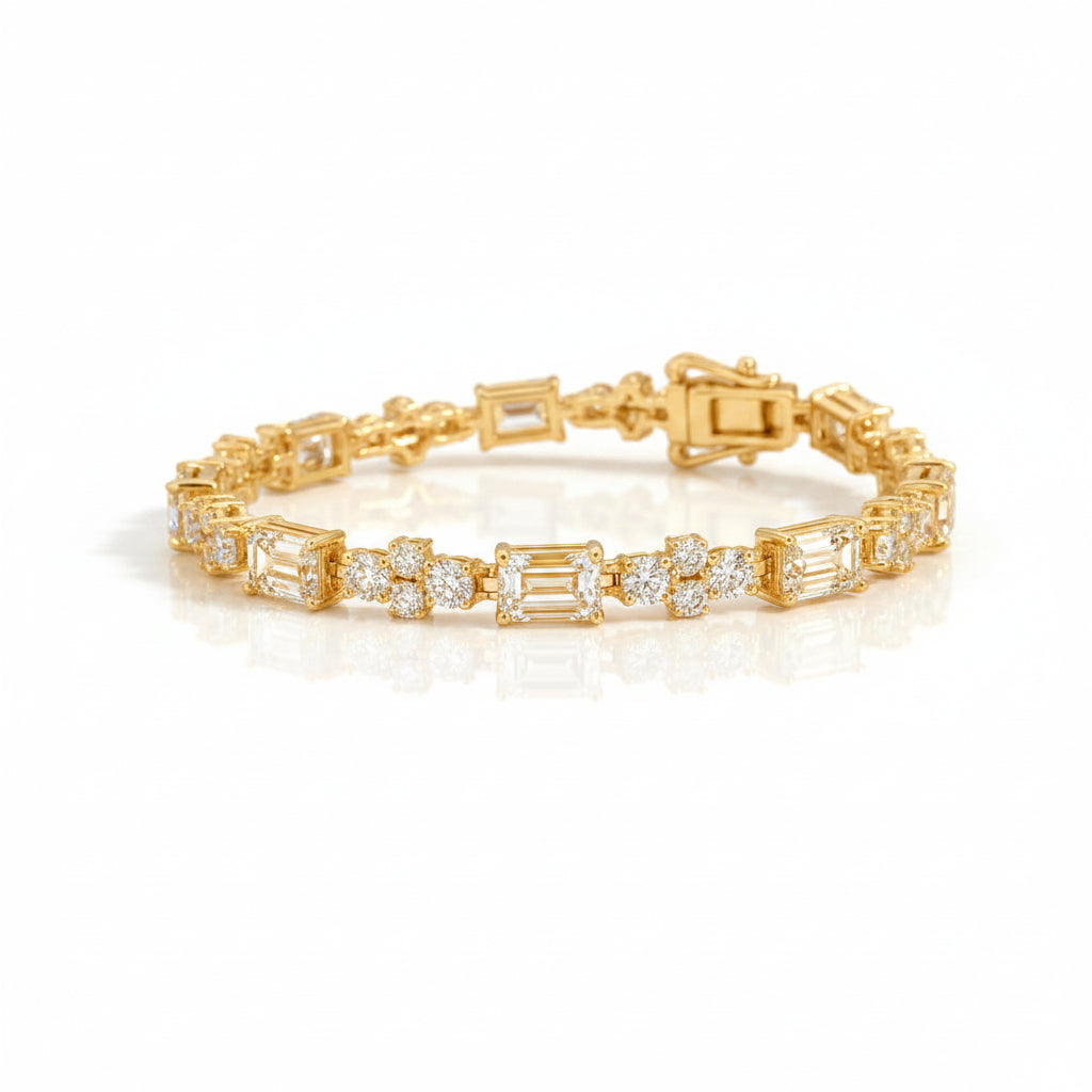 Emerald Spark Tennis Bracelet