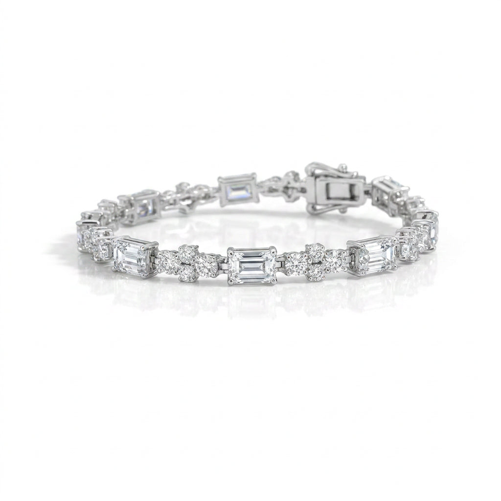 Emerald Spark Tennis Bracelet