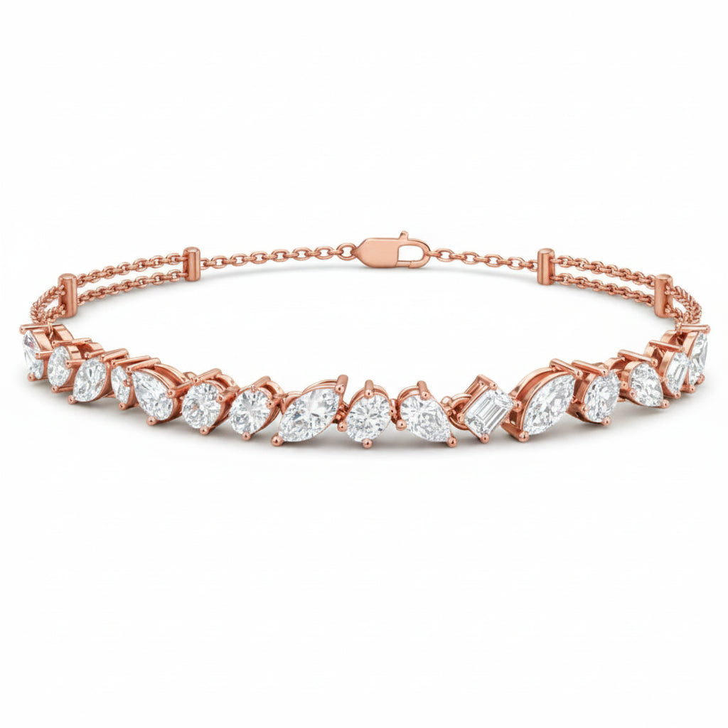 Celestia Marquise Cluster Bracelet Glow