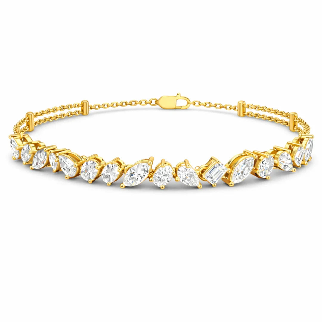 Celestia Marquise Cluster Bracelet Glow