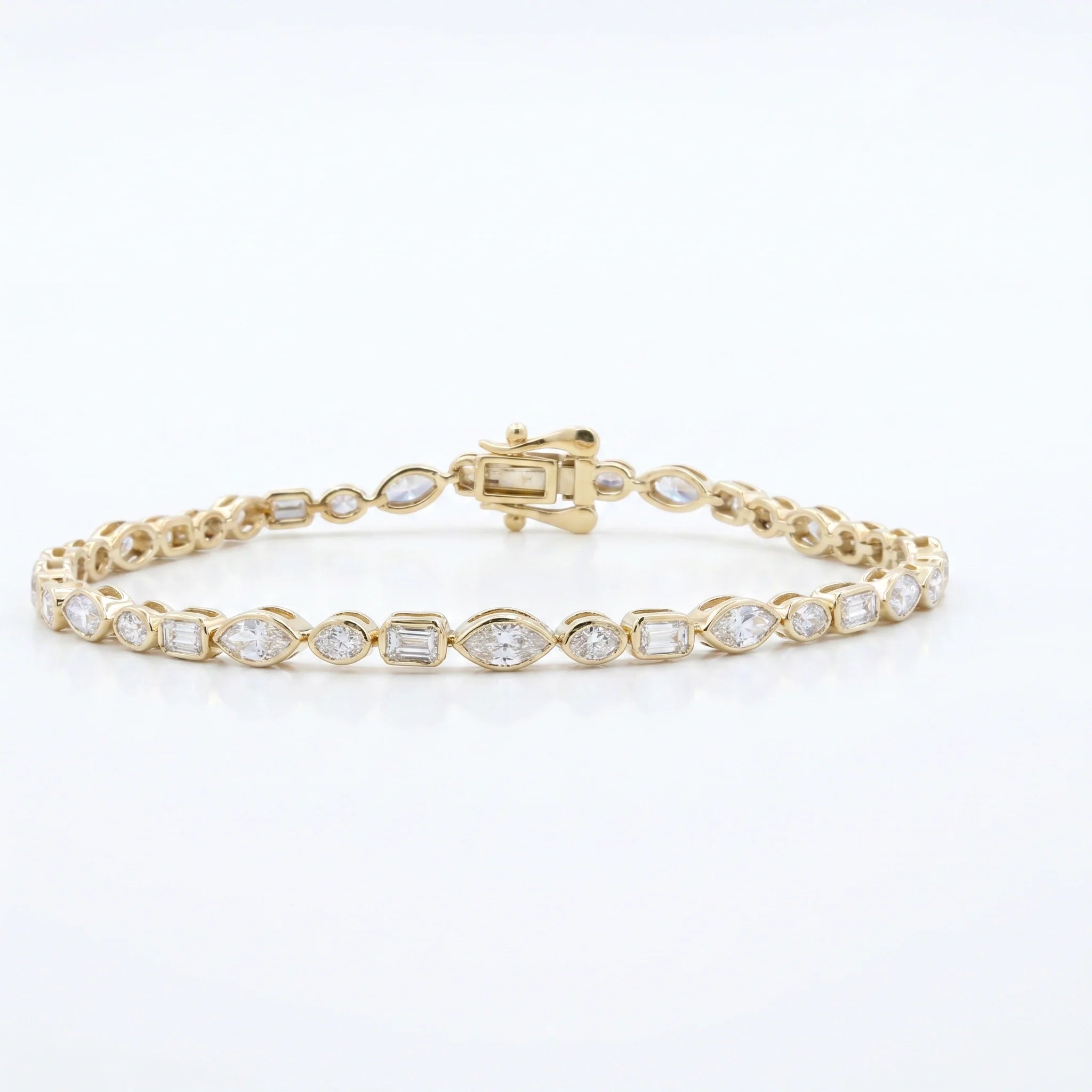 Majestic Trio Bezelle Tennis Bracelet