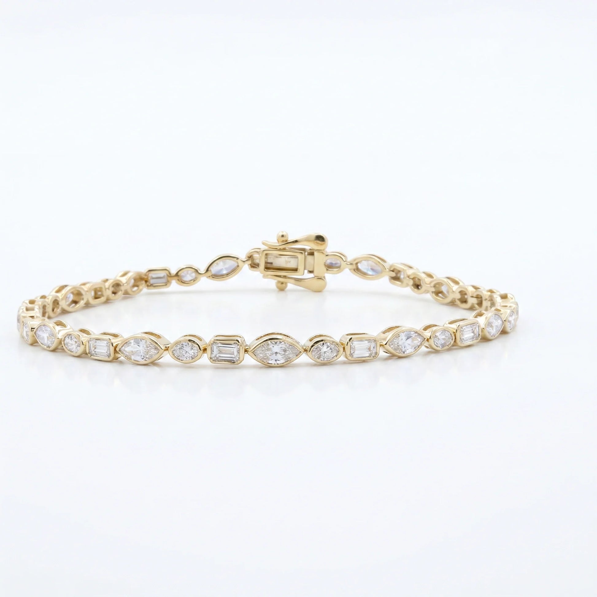 Majestic Trio Bezelle Tennis Bracelet