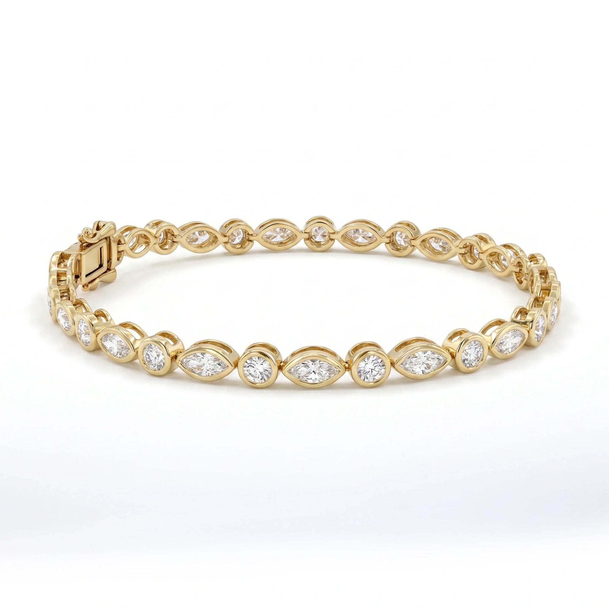 Magestic Duo Bezelle Tennis Bracelet