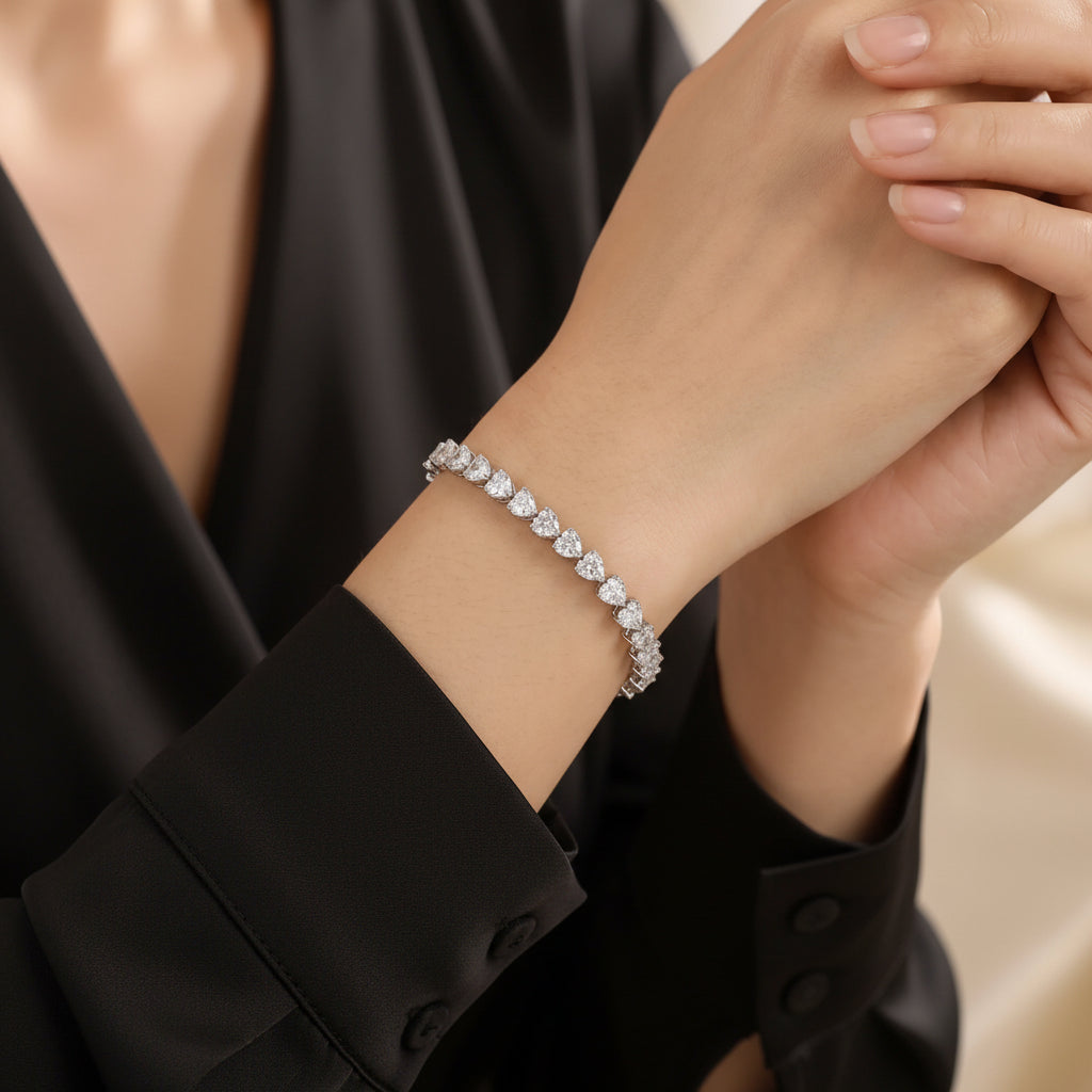 Heartfall Spark Tennis Bracelet