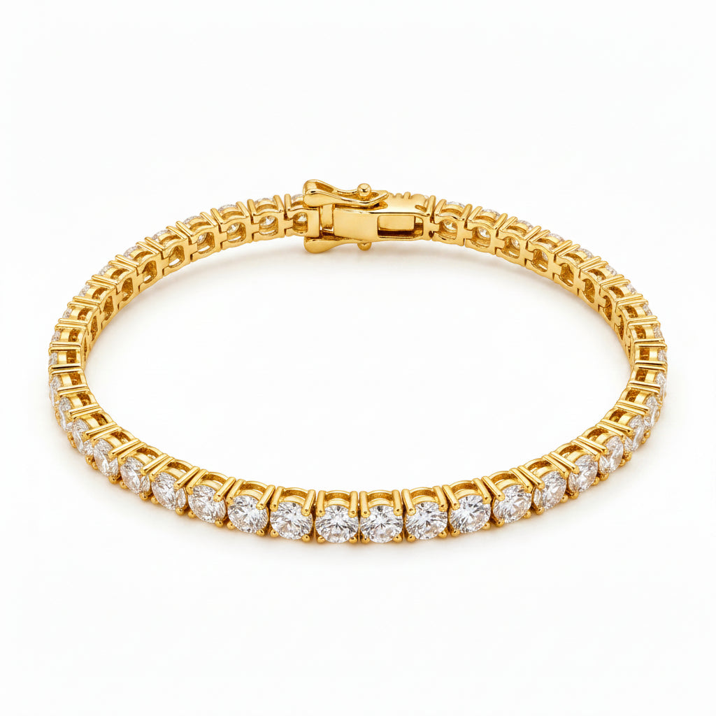 Round Spark Tennis Bracelet