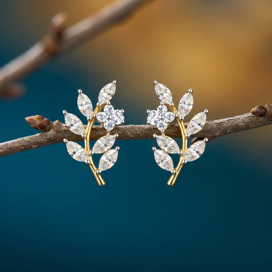 Petal Vine Stud Earrings