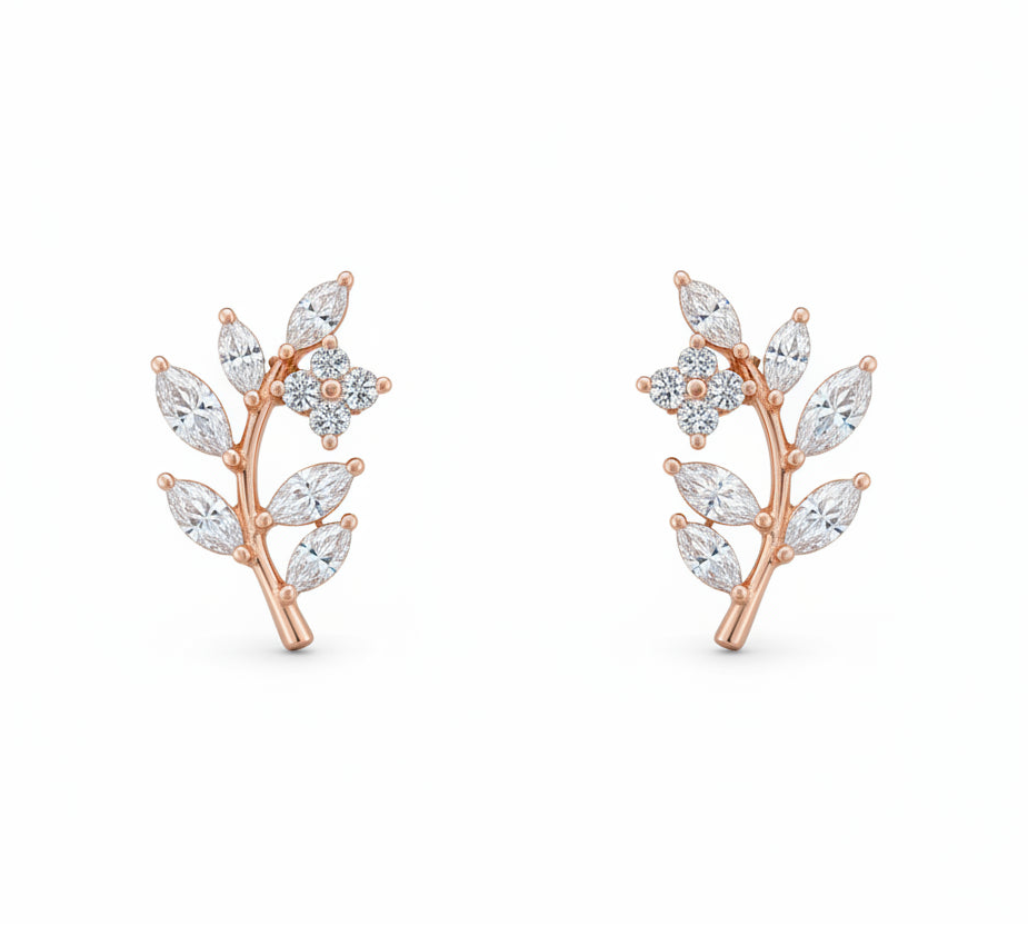 Petal Vine Stud Earrings