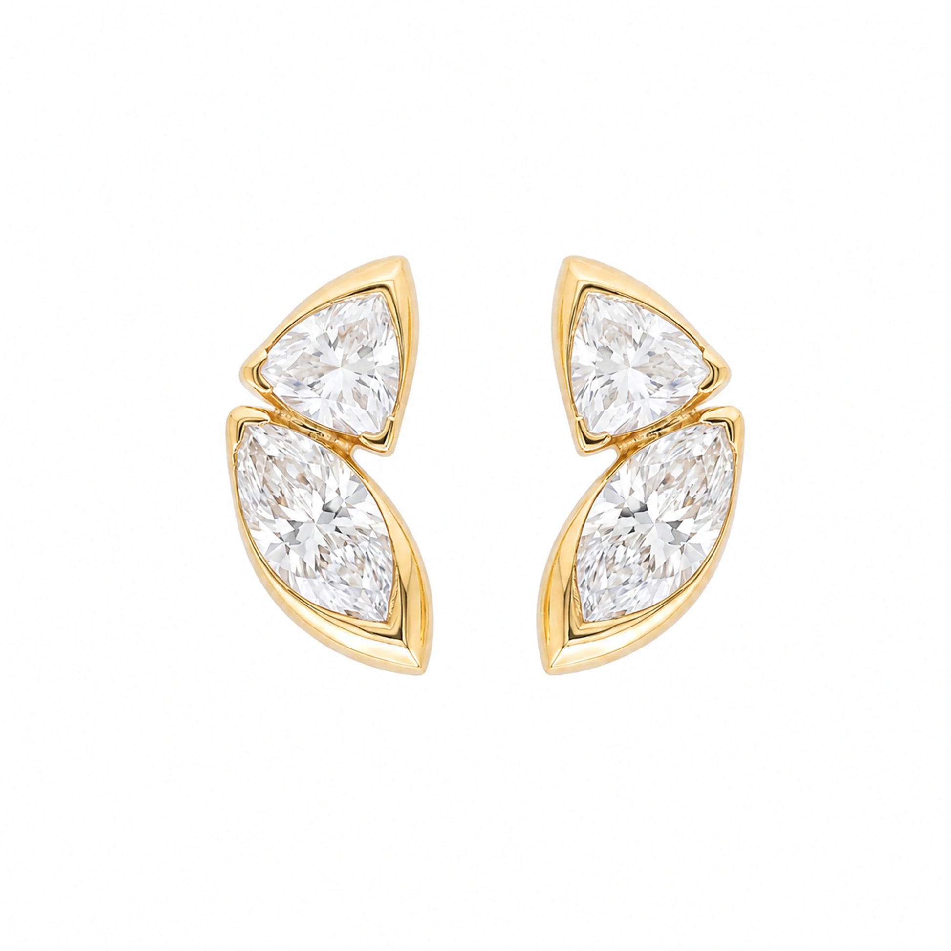 Twin Flame Stud Earrings