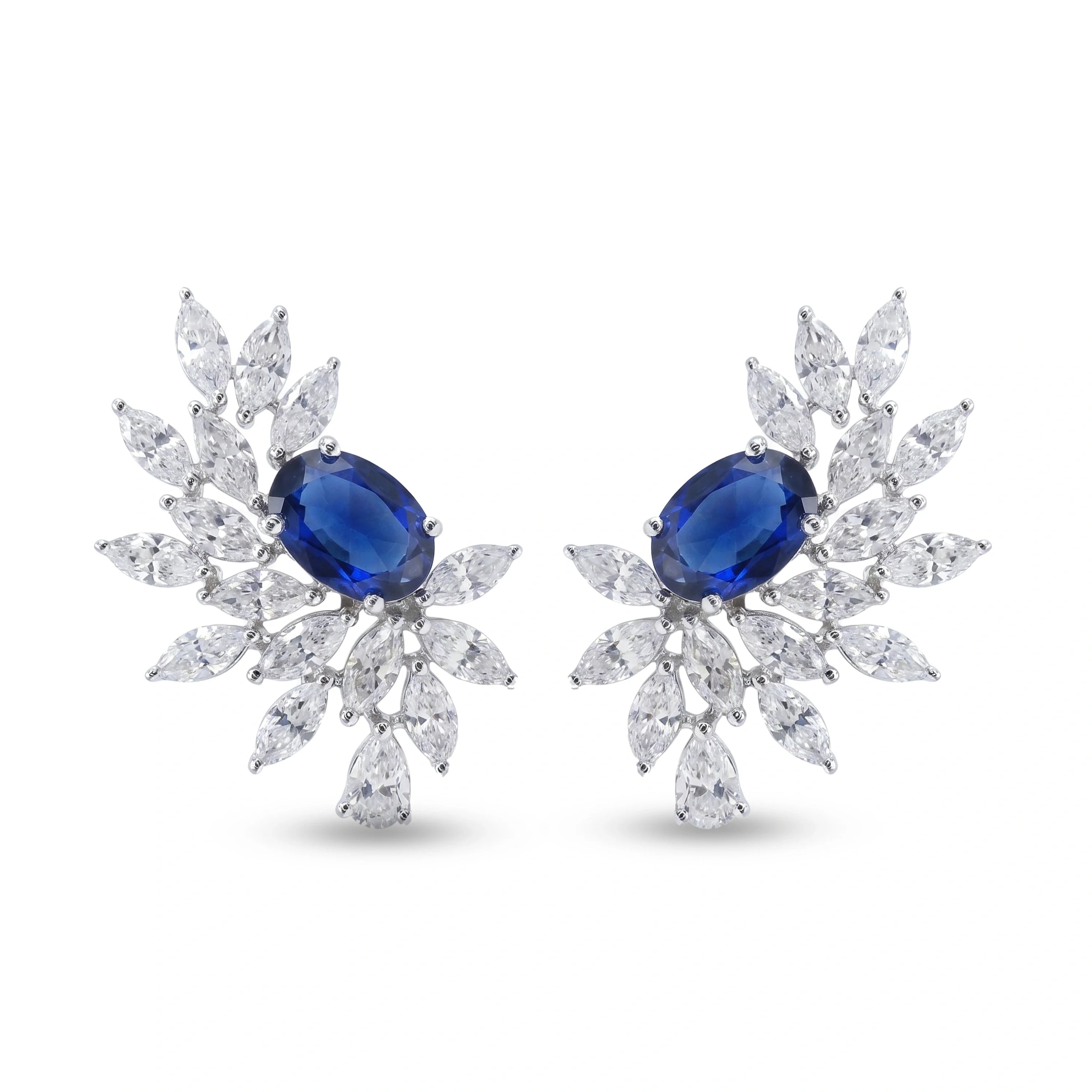 Midnight Blue Stud Earrings
