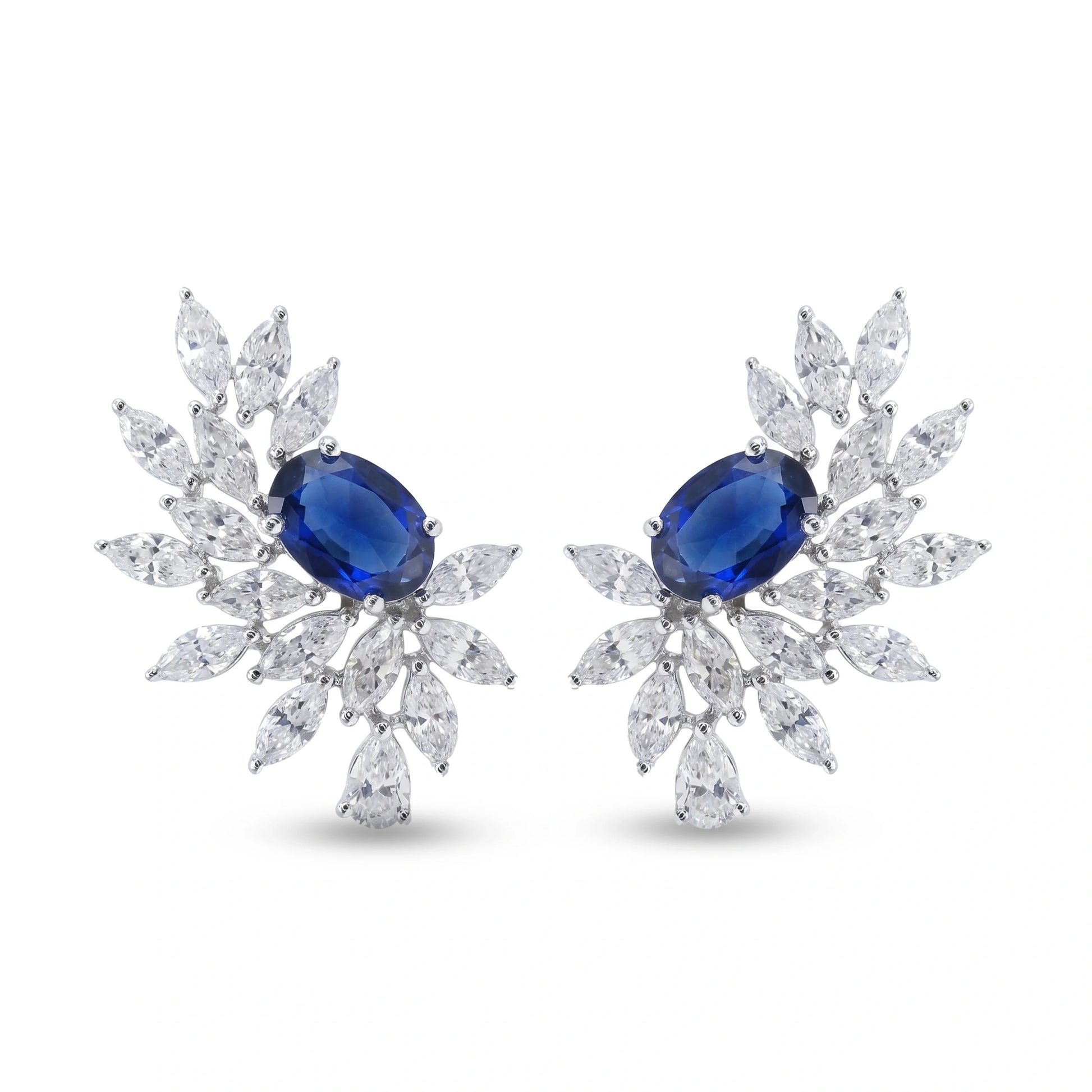 Midnight Blue Stud Earrings