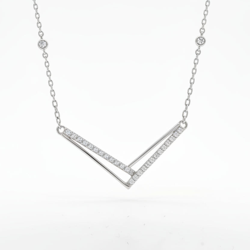Gold Chevron Pendant