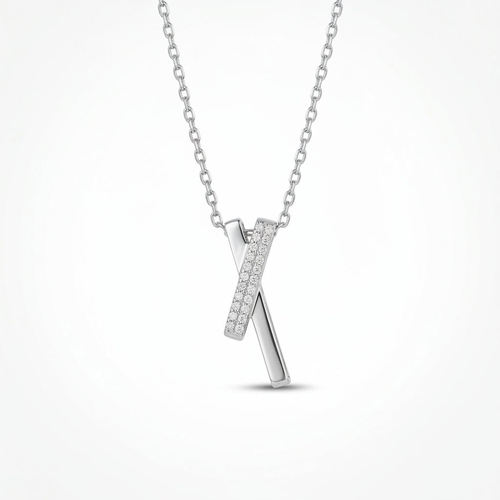 Gold Crossline Pendant