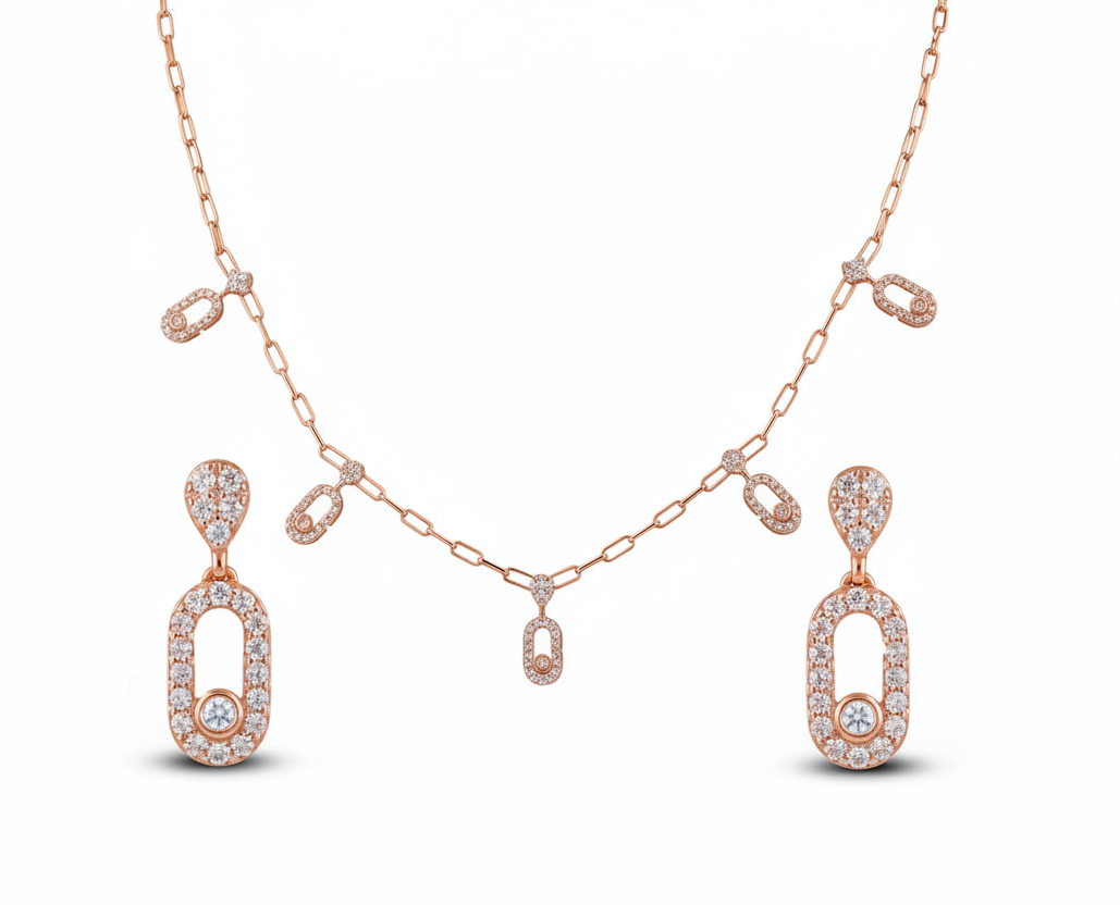 Lumiere Link Minimal Necklace Set