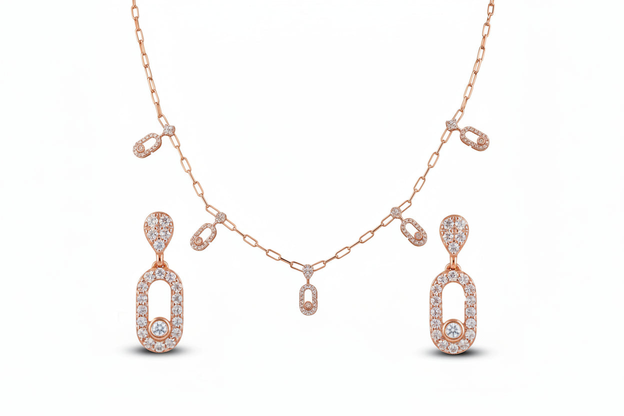 Lumiere Link Minimal Necklace Set