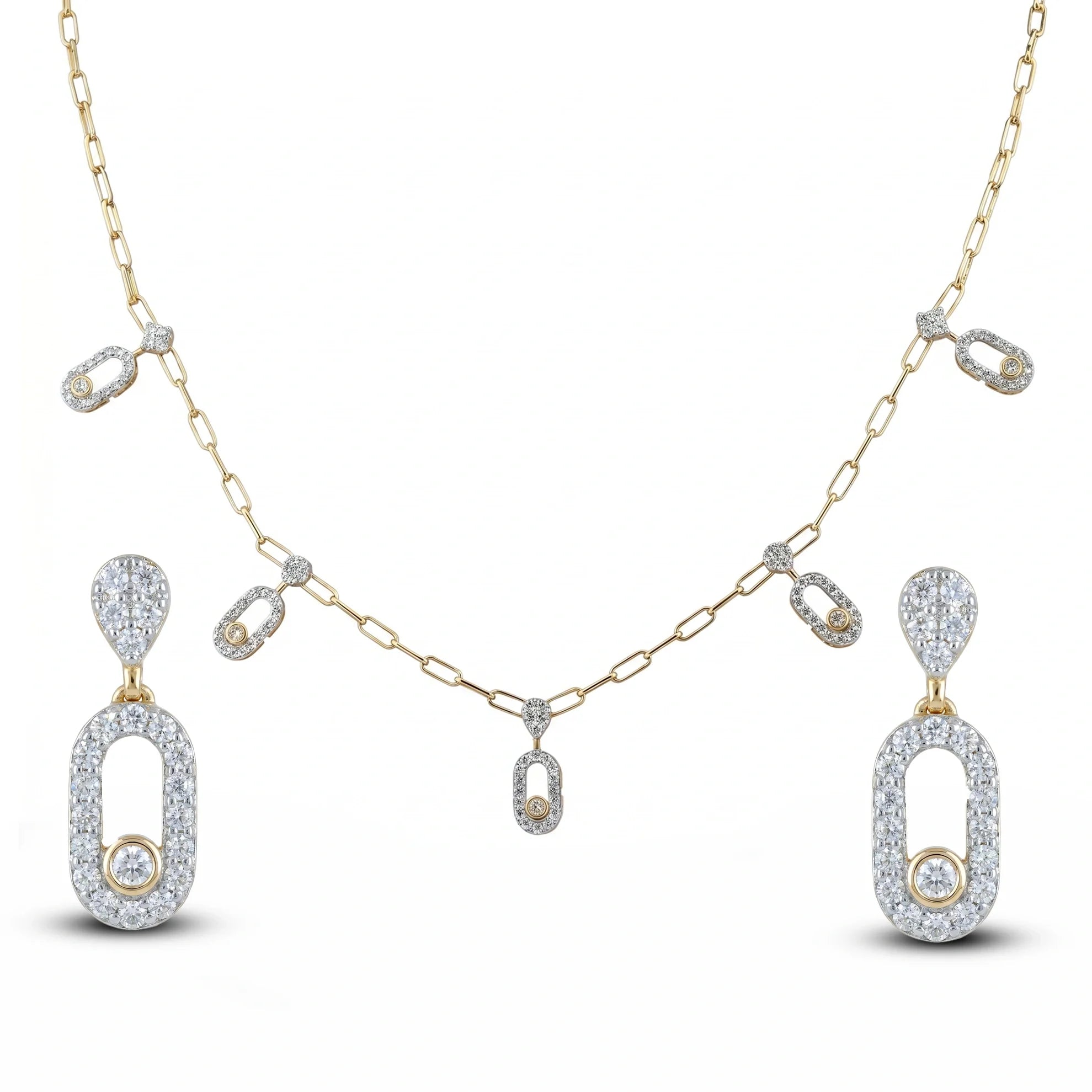 Lumiere Link Minimal Necklace Set