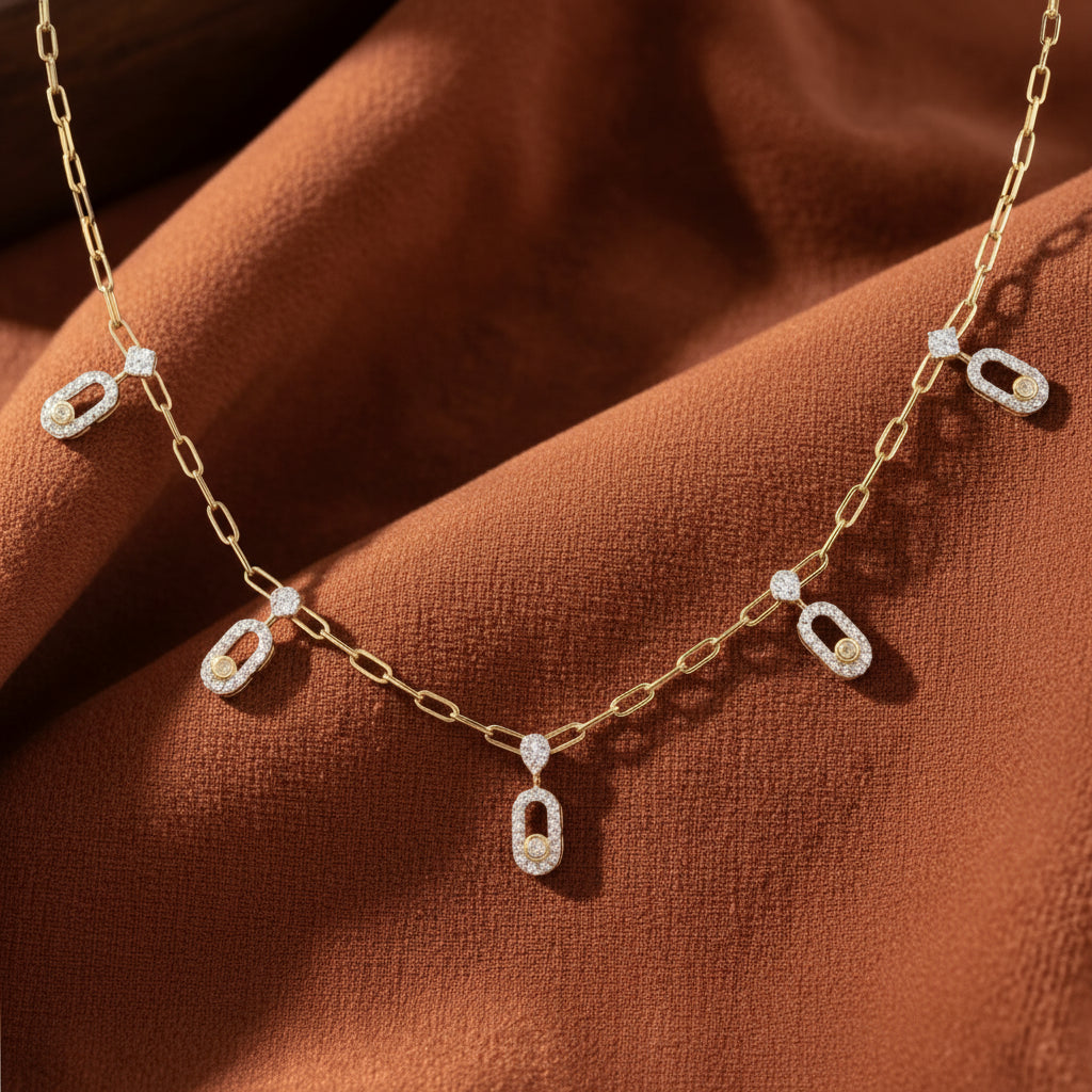 Lumiere Link Minimal Necklace
