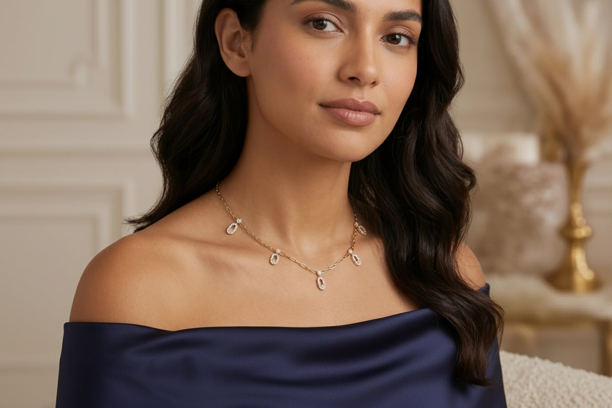 Lumiere Link Minimal Necklace