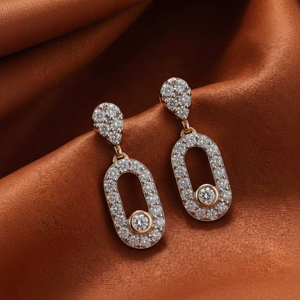 Lumiere Link Minimal Earrings